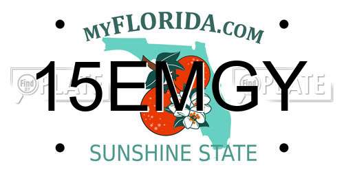 15EMGY Florida License Plate