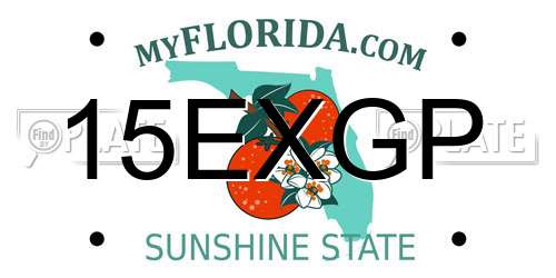 15EXGP Florida License Plate