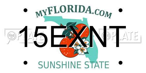 15EXNT Florida License Plate
