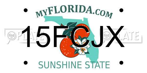 15FCJX Florida License Plate
