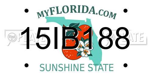 15IB188 Florida License Plate