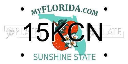 15KCN Florida License Plate