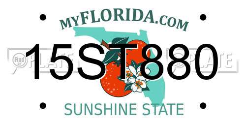 15ST880 Florida License Plate
