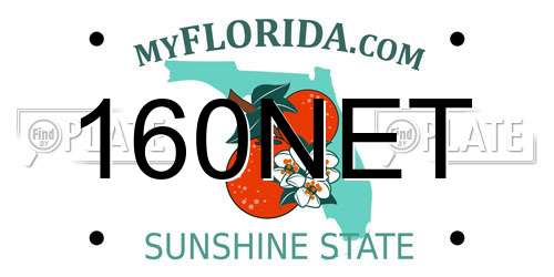 160NET Florida License Plate