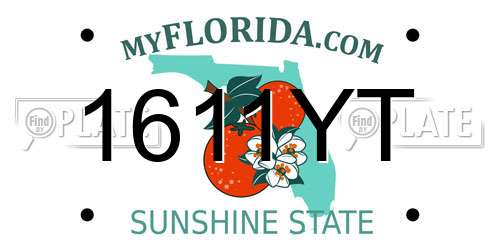 1611YT Florida License Plate
