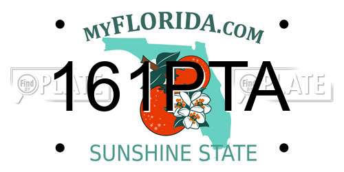 161PTA Florida License Plate