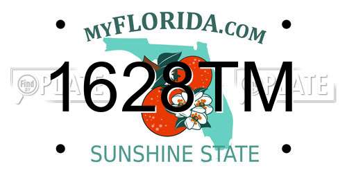 1628TM Florida License Plate