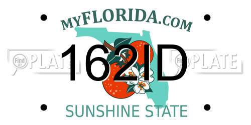 162ID Florida License Plate
