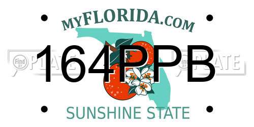 164PPB Florida License Plate