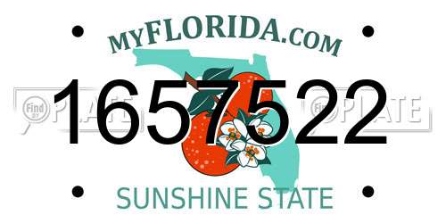 1657522 Florida License Plate