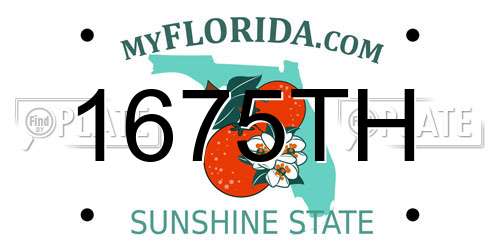 1675TH Florida License Plate