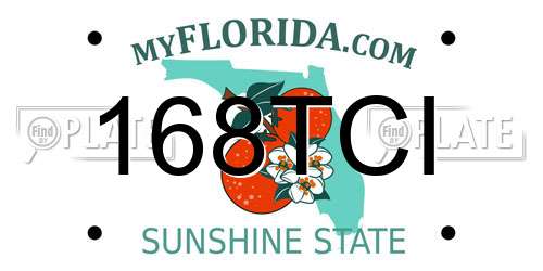 168TCI Florida License Plate