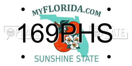 169PHS Florida License Plate