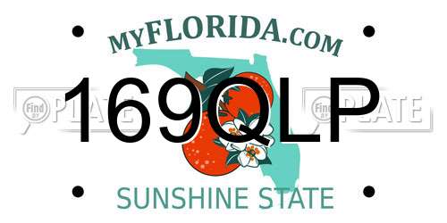 169QLP Florida License Plate