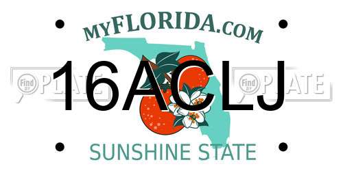 16ACLJ Florida License Plate