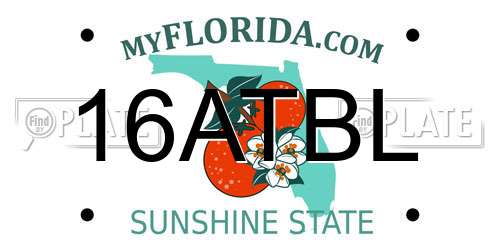 16ATBL Florida License Plate