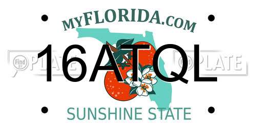 16ATQL Florida License Plate