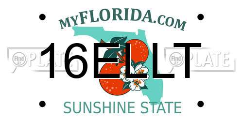 16ELLT Florida License Plate