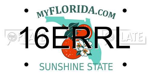 16ERRL Florida License Plate