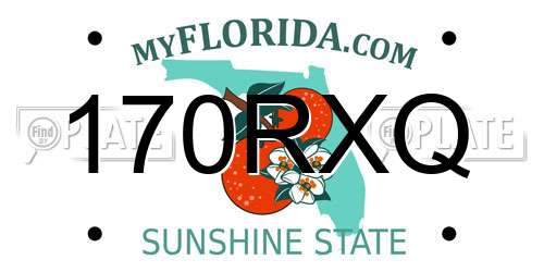 170RXQ Florida License Plate