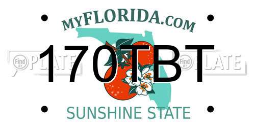 170TBT Florida License Plate
