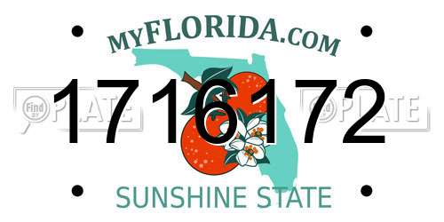 1716172 Florida License Plate
