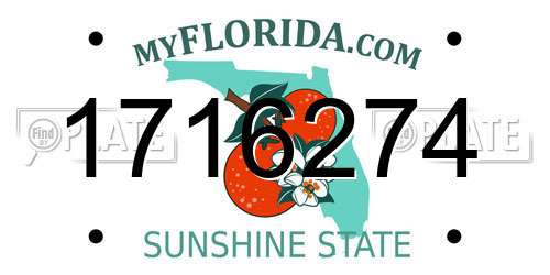 1716274 Florida License Plate