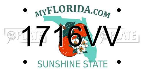 1716VV Florida License Plate