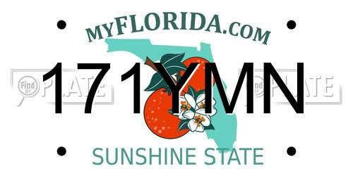 171YMN Florida License Plate