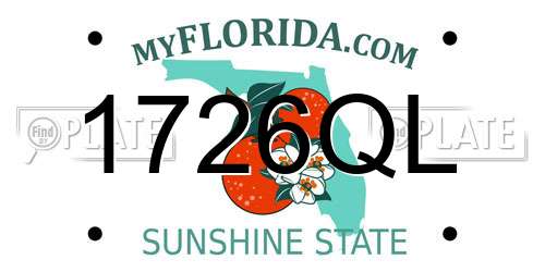 1726QL Florida License Plate