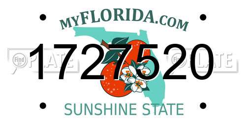 1727520 Florida License Plate