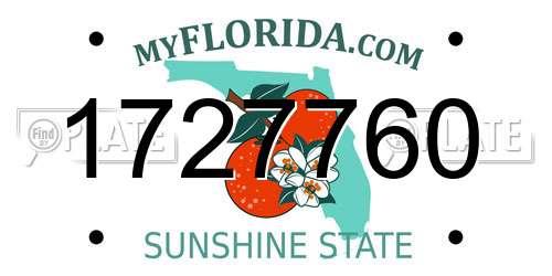 1727760 Florida License Plate