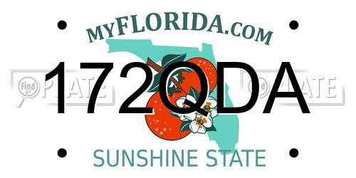 172QDA Florida License Plate