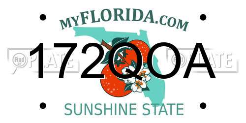 172QOA Florida License Plate