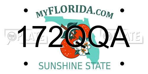 172QQA Florida License Plate