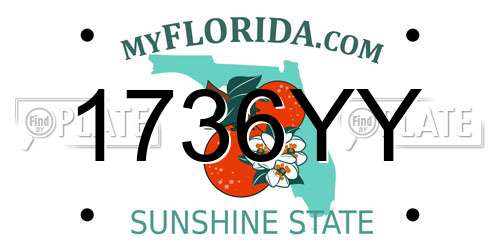 1736YY Florida License Plate