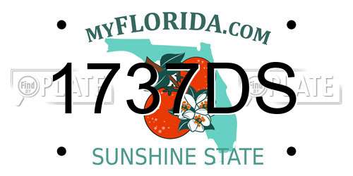 1737DS Florida License Plate