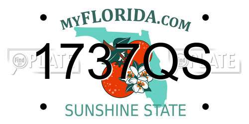 1737QS Florida License Plate