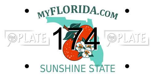 174 Florida License Plate