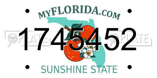 1745452 Florida License Plate