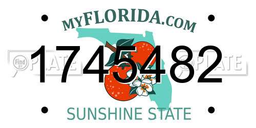 1745482 Florida License Plate