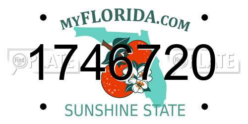 1746720 Florida License Plate