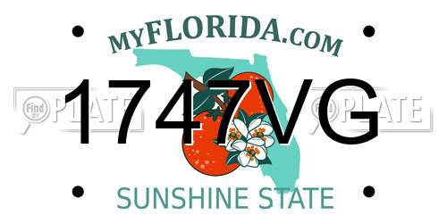1747VG Florida License Plate
