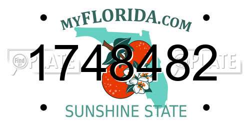 1748482 Florida License Plate