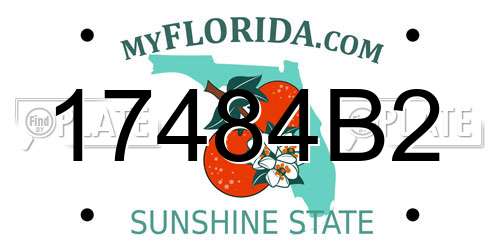 17484B2 Florida License Plate