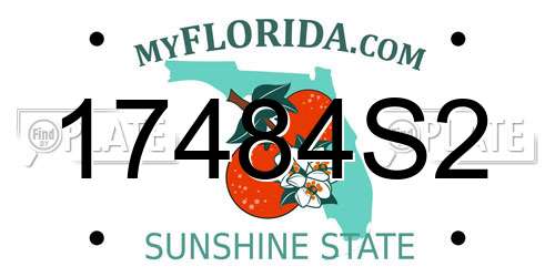 17484S2 Florida License Plate