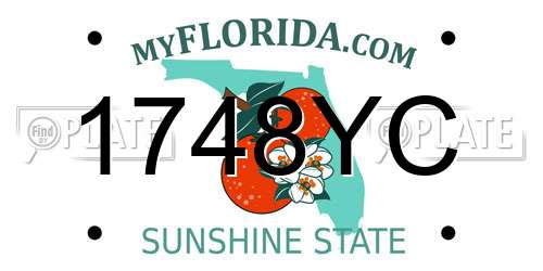1748YC Florida License Plate