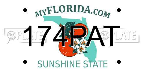 174PAT Florida License Plate