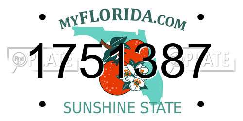 1751387 Florida License Plate