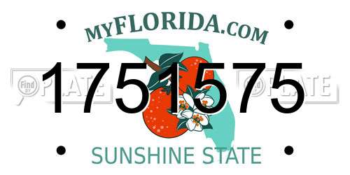 1751575 Florida License Plate